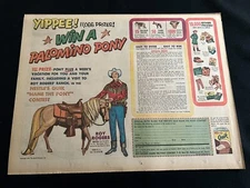 #20 NESTLE'S QUIK Sunday Comics Section Ad ROY ROGERS WIN A PALOMINO PONY 1960