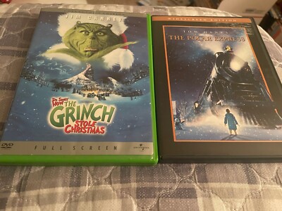 Dr.Seuss How The Grinch Stole Christmas + The Polar Express DVD Bundle