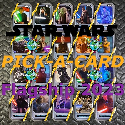 2023 STAR WARS FLAGSHIP TRADING CARDS PICK-A-CARD LIGHTSABER STYLINGS 1-20 TOPPS