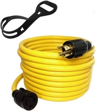 50FT 30 Amp 125/250V 4 Prong Generator Extension Power Cord NEMA L14-30P/L14-30R
