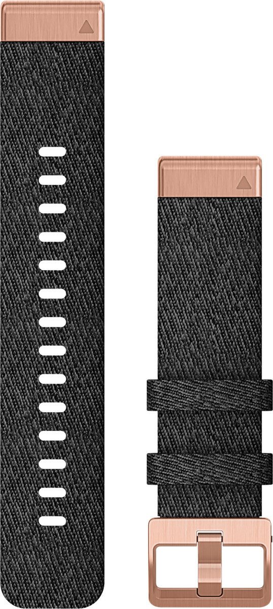 Фирменный браслет Garmin QuickFit20 из нейлона Schwarz/Rosegold wie neu