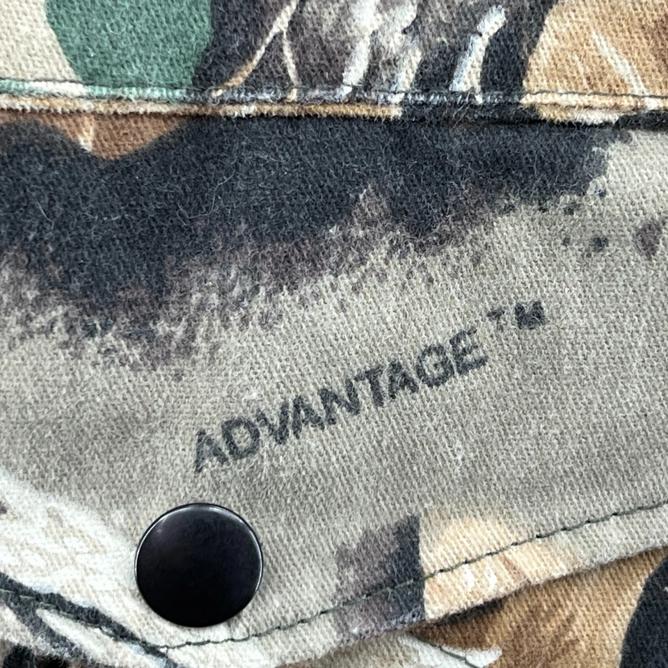Vintage Spartan Realtree Advantage Camo Jacket Mens Medium Bomber Snaps - Image 4 of 4