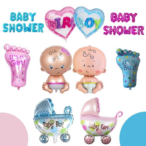 Baby Shower Balloons Boy Girl Gender reveal 1st Birthday Theme Party Decor UK - Picture 2 of 50