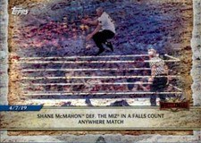 2020 Topps WWE Road to Wrestlemania Foil #98 Shane McMahon def The Miz