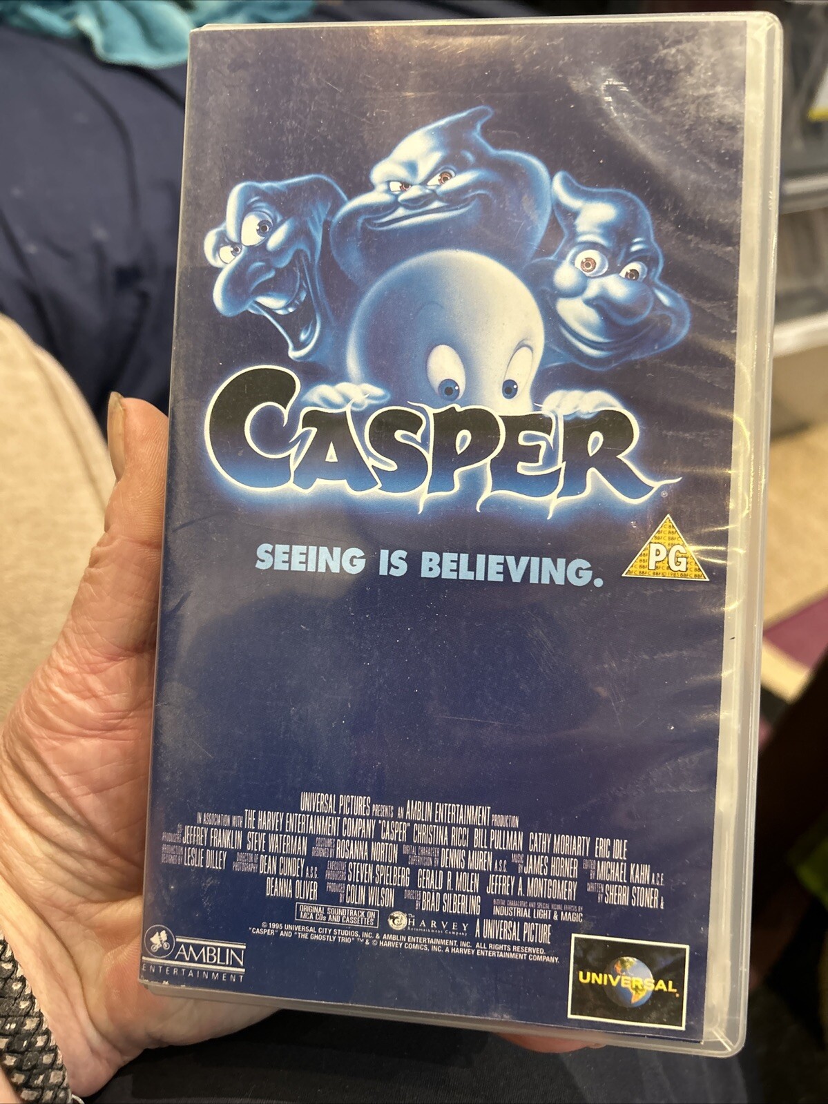 CASPER - Seeing is Believing - VHS Video Tape - Not DVD Vg