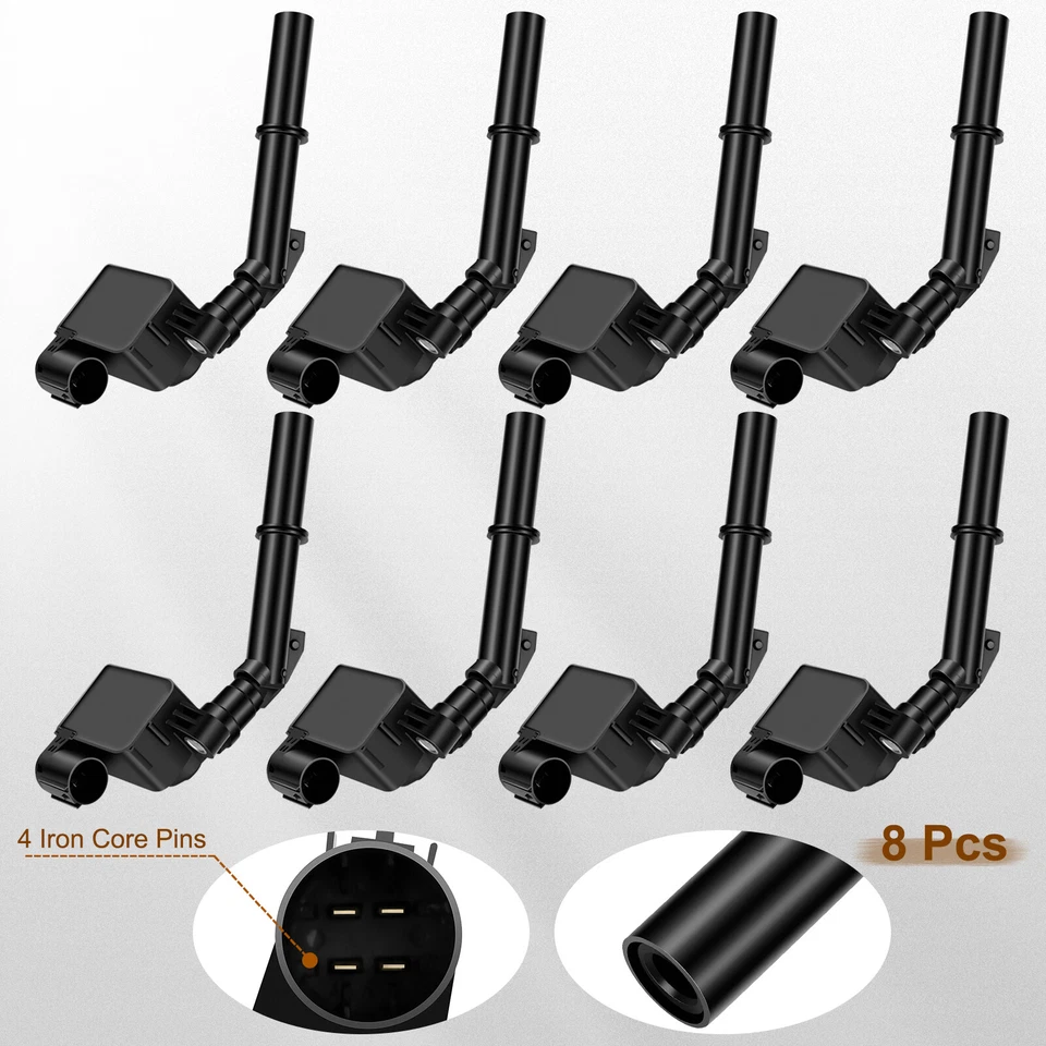 Paquete de 8 bobinas de encendido para Mercedes Benz GL550 2013-16 4,7 L S63 AMG 2011-17 5,5 L Foto 2 de 4