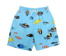 Boys Swim Shorts Fast Dry, Fish Print