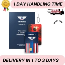 Prepaid SIM Card (us Mobile) - Custom Plans from $4/mo. Unlimited Plans - New