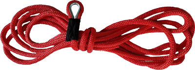 Double Braid Anchor Line - 5/8'' X 50' - RED / USA Made / Non-Fading - UV Coated