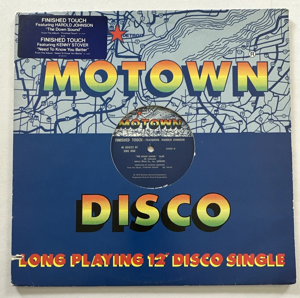 Finished Touch  The Down Sound 1979 Motown 12” Vinyl Record Soul Disco Vg+ / Vg+ - Image 2 of 4
