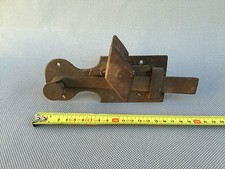 Ancienne serrure en fer porte grange gache paysan deco vintage french antique