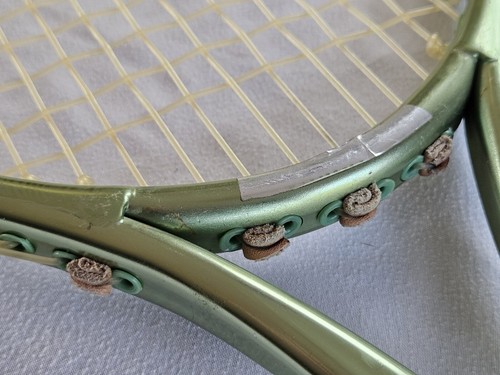 Yonex T-8500 Vintage Tennis Racket O.P.S. Light 4 5/8 Aluminum Green Tint - Picture 4 of 11