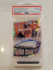 2023 Bowman's Best JACKSON HOLLIDAY Reel 2 Reel DieCut Lava Refractor AUTO PSA 9