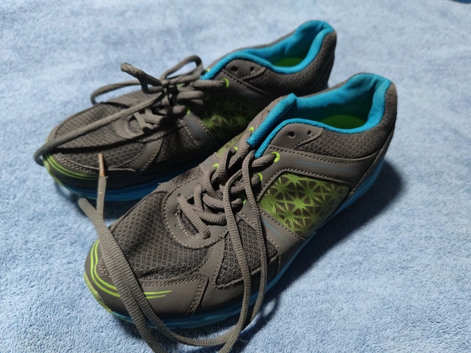 Mujer BCG Zapatos Atléticos para Correr Talla 8.5 Gris Azul Verde Entrenador Ligero Foto 3 de 4