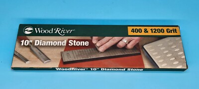 NEW 10'' Diamond Stone Sharpener 400 & 1200 Grit By WOODRIVER 163082 Tool Knife