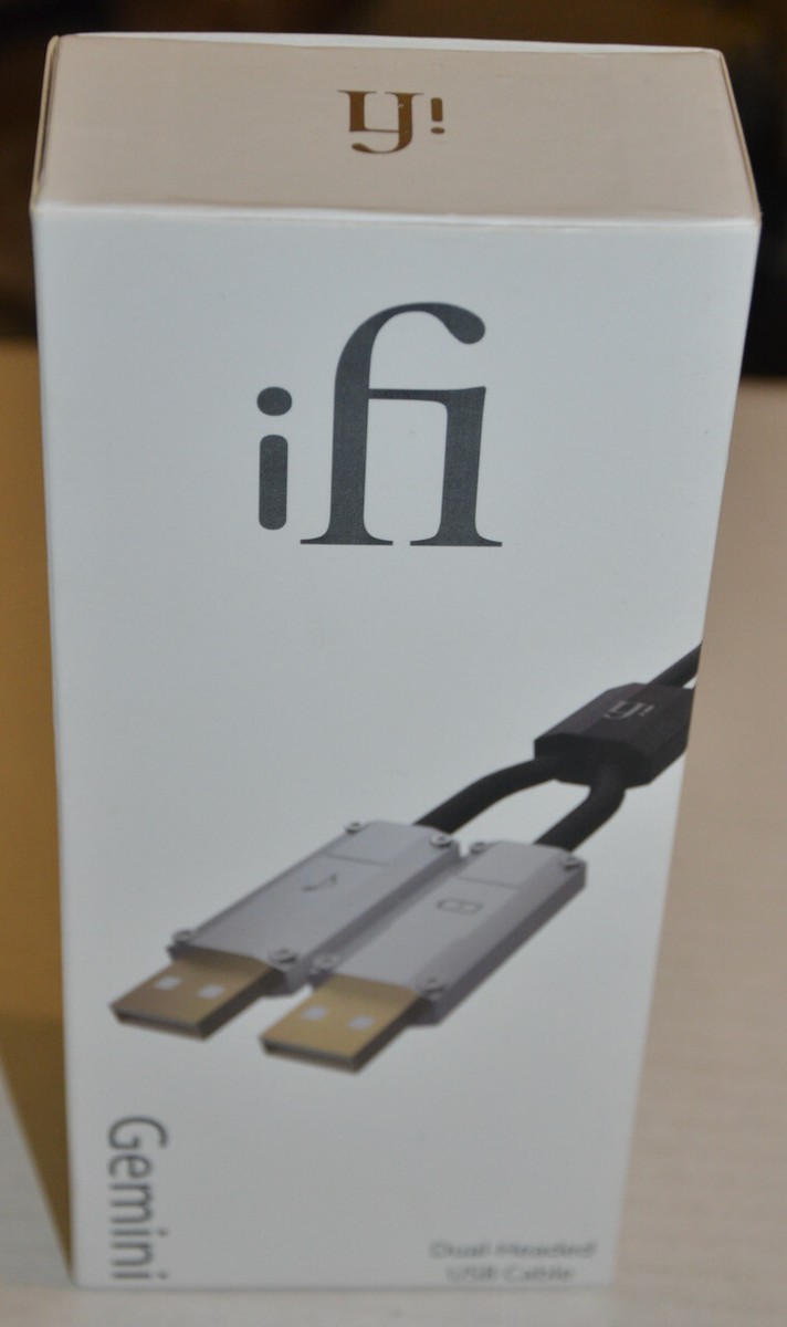 iFi Gemini dual headed usb cable 1.5 meter separate audio and