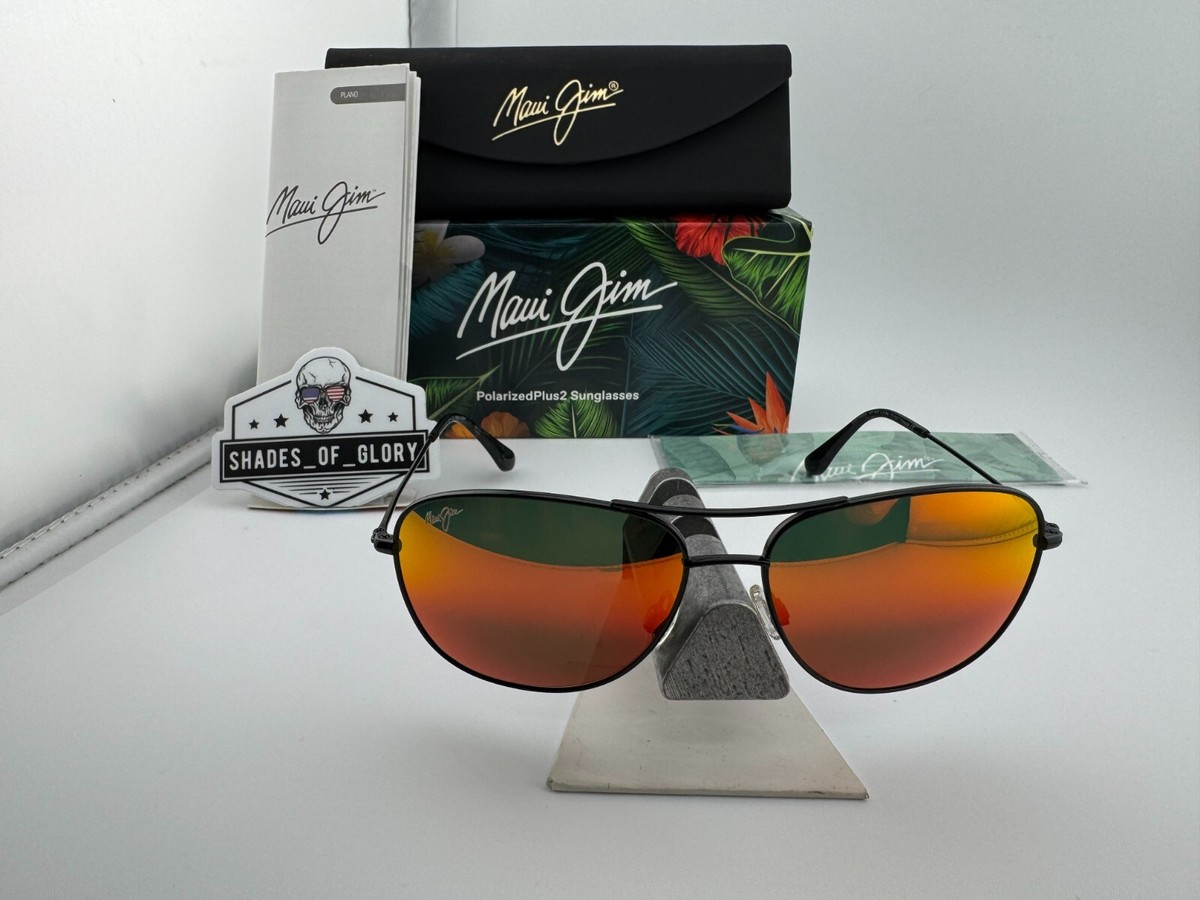 MAUI JIM CLIFF HOUSE MJ-247-02 BLACK HAWAII LAVA POLARIZED 59-15-120 CONTAINS RX Maui Jim Sunglasses Cliff House MJ247 02 main image 3