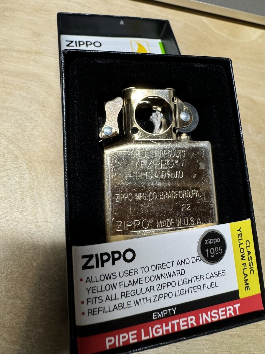 Zippo Gold Pipe Lighter Insert - Yellow Flame - Model 65845 - New