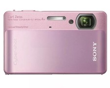 Sony Cyber-Shot DSC-TX5 10.2MP CMOS 4x Optical Zoom Vintage Digital Camera- Pink