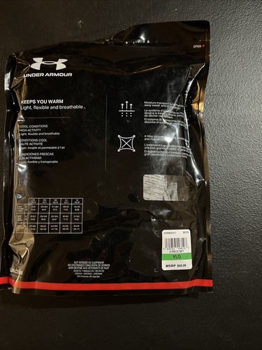 Boys Under Armour Coldgear Baselayer Set Shirt and Leggings Size Large - Picture 2 of 2