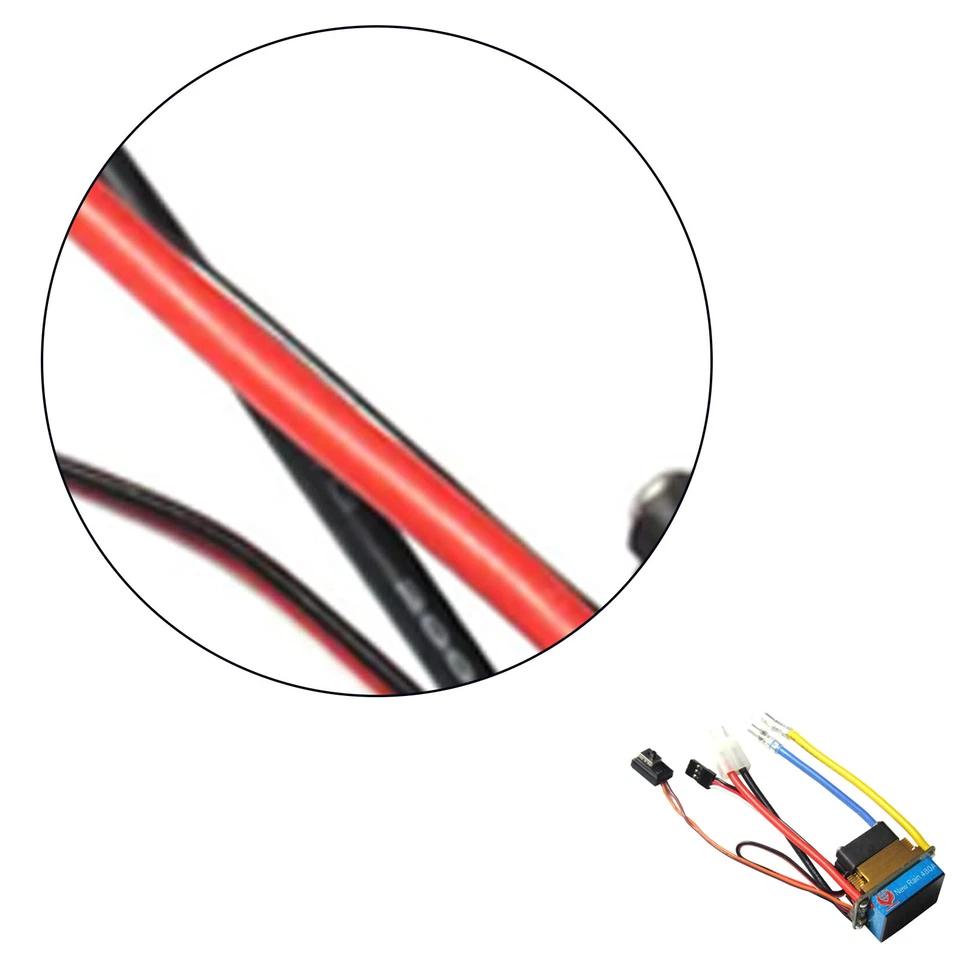 480A 3-Modes New Brushed Speed Controller for 1:10 RC Buggy Rock Crawler Car - Image 3 of 4