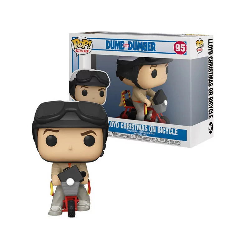 Dumb &Amp; Dumber Pop Rides Lloyd On Bicycle