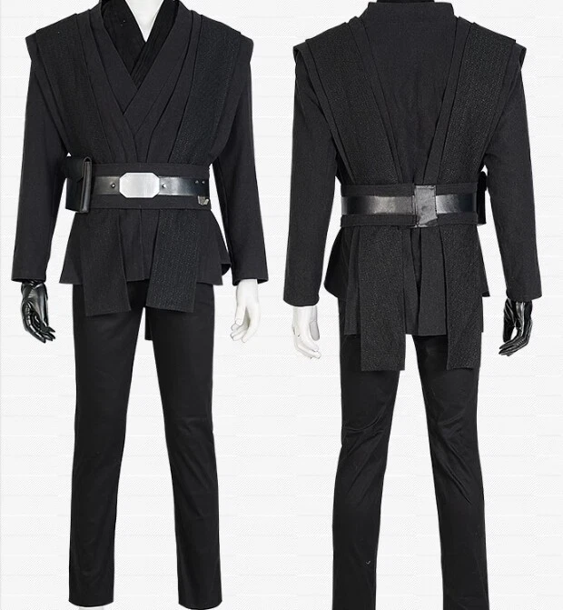 Star Wars Mandalorian Luke Skywalker Halloween Party Outfit Cosplay Costume  - Image 4 of 4