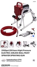 2900 Psi 200 Bars Electric Airless Paint Sprayer Air Interior Wall Paint Machine