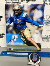 LAIATU LATU UCLA SIGNED AUTOGRAPHED 8x10 FOOTBALL PHOTOGRAPH BECKETT BAS COA