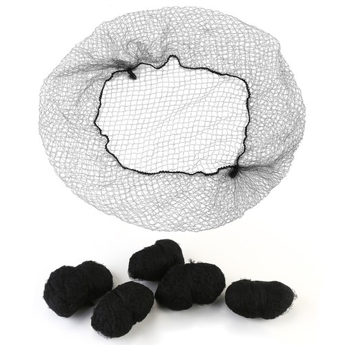 Invisible Hairnet Large Black for Cooking Womens Nets Work Child