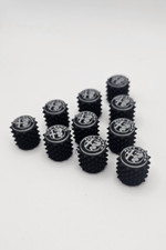 5 tappi valvole pneumatici coprivalvole per ruota in plastica logo multi brand