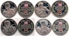 SET 10 Medalla CAMPEONES BOXEO MUNDIAL PUERTO RICO Boxing token ficha medal coin — photo 7