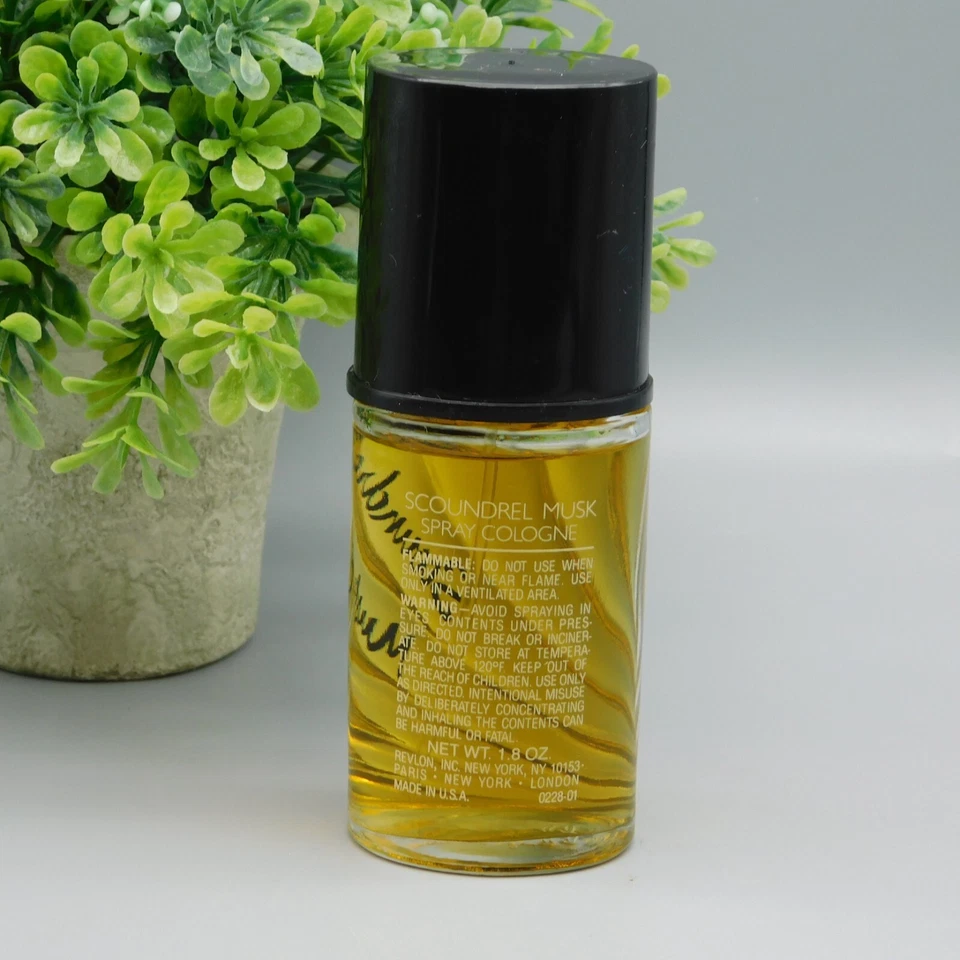 Винтажный одеколон-спрей Scoundrel Musk от Revlon 1,8 унции новый без коробки - Изображение 4 из 4
