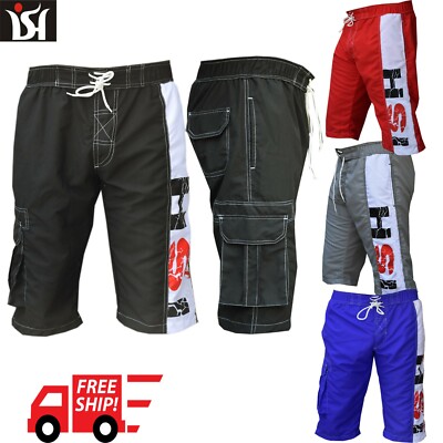 Men s Casual Board Shorts Surf Swim Wear Beach Trunks cargo Home wear Shorts