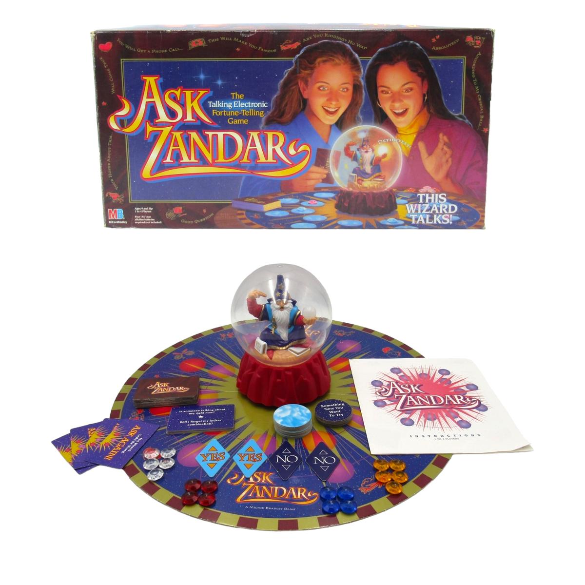 Vintage ASK ZANDAR Talking Electronic Fortune Telling Board