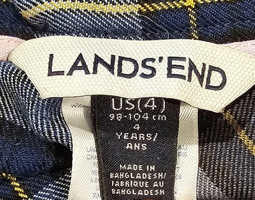 Girls Size 4 Land's End Pleated Plaid Skirt - School uniform - Picture 6 of 6