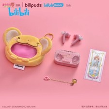 Cardcaptor Sakura Kinomoto Sakura Pink Wireless Bluetooth Earphones With Bag New