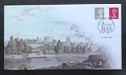 GB Buckingham 2009 £1 + 50p Machin Definitives on First Day Cover, Windsor S/H/S