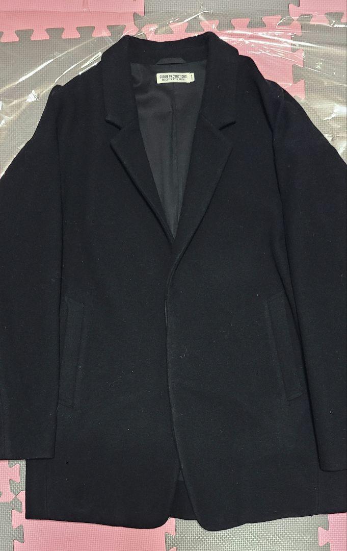 Cootie Wool Mossa Black Short Chester Coat - | eBay Cootie Wool Mossa Black Short Chester Coat - | eBay