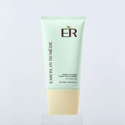 Emerlin Remede Cream to Foaming Face Wash Cleanser with Amino Acids 120 ml