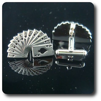 Boutons de Manchette poker as|bouton de manchette original carte jeux