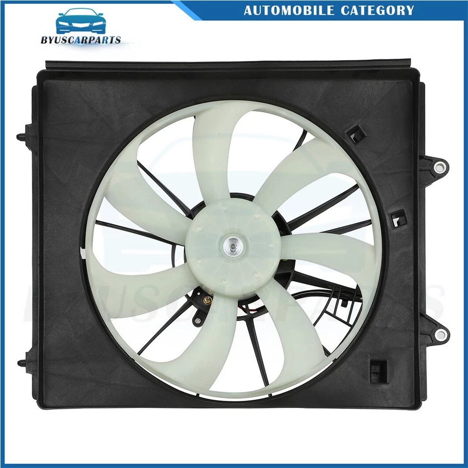 Conjunto de ventilador de refrigeração condensador radiador Honda Odyssey 2011 2012 2013-2017 - Imagem 2 de 4