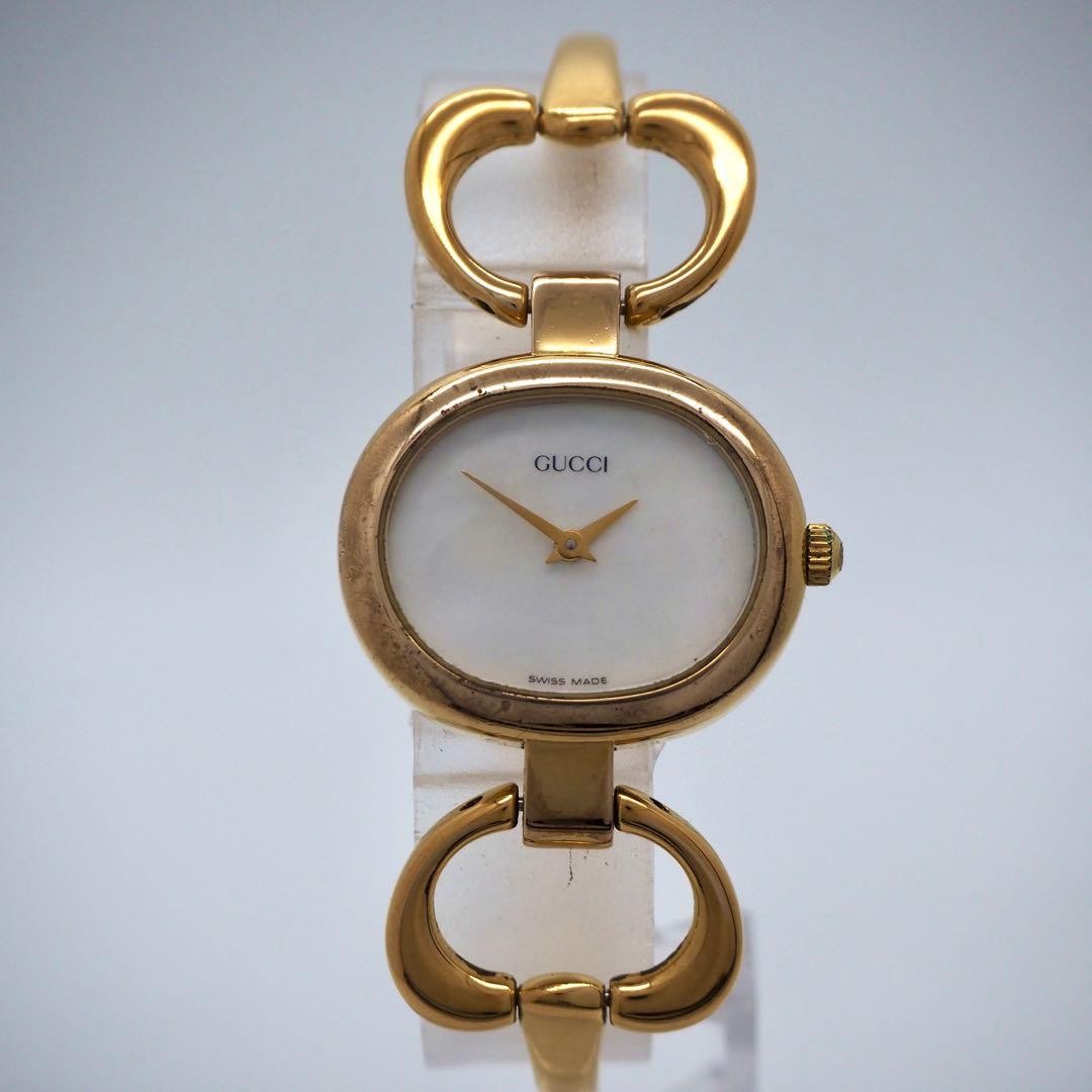 GUCCI ladies watch 1600 shell dial gold GUCCI,18564 thumbnail 5
