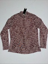 Adidas Golf Polo Womens M Mock Long Sleeve Shirt Stretch Powder Corral 70