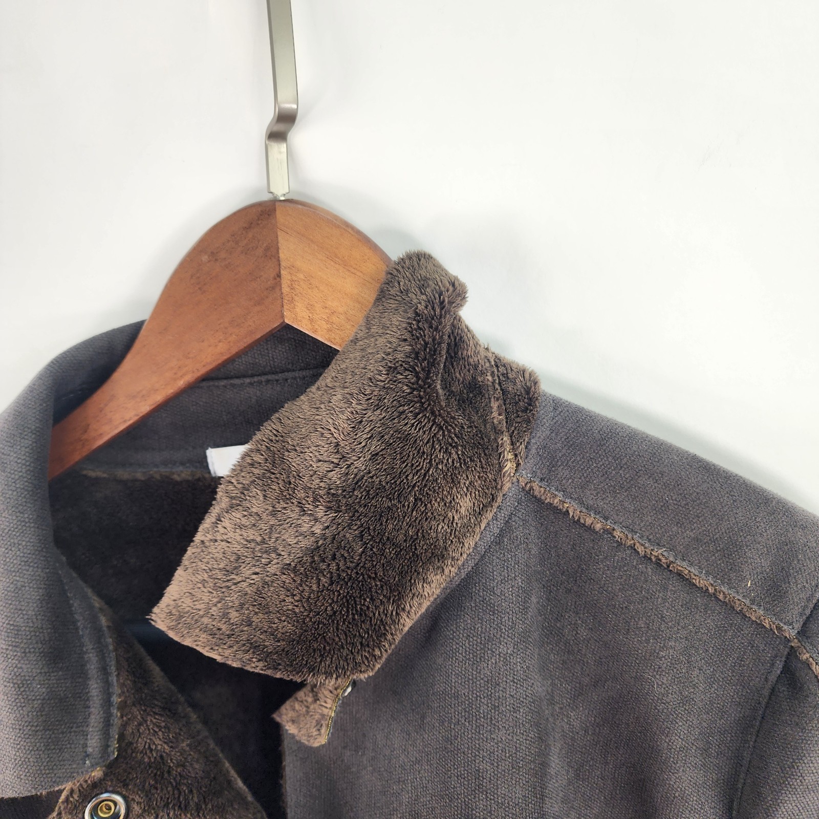 CABI Faux Microsuede Shearling Patchwork Jacket W… - image 4