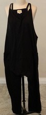 Mono Negro Jersey Estilo Jersey Leggings Suave con Bolsillos Med Ver Medidas