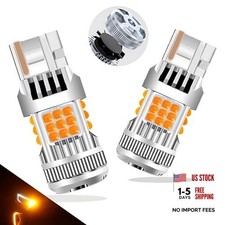 LED Bulb Yellow 4000 Lumens for Turn Signal Lights, CANBUS Error 7440 Amber