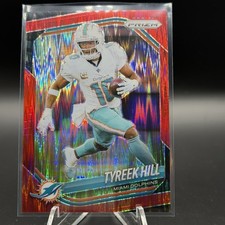 2025 Panini Prizm Tyreek Hill #249 Red Flash Miami Dolphins