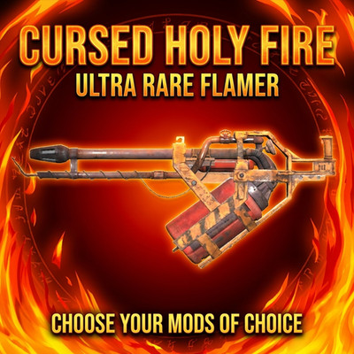 FALLOUT 76 [PC] CURSED HOLY FIRE + 4 LEGENDARY MODS