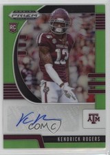 2020 Panini Prizm Draft Picks Rookies Neon Green 20/25 Kendrick Rogers Auto 0q3